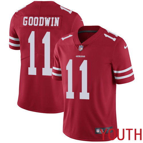 San Francisco 49ers Limited Red Youth #11 Marquise Goodwin Home NFL Jersey Vapor Untouchable->san francisco 49ers->NFL Jersey